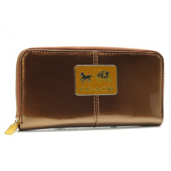 Coach Madison Smooth Large Gold Wallets AHB | Coach Outlet Canada
